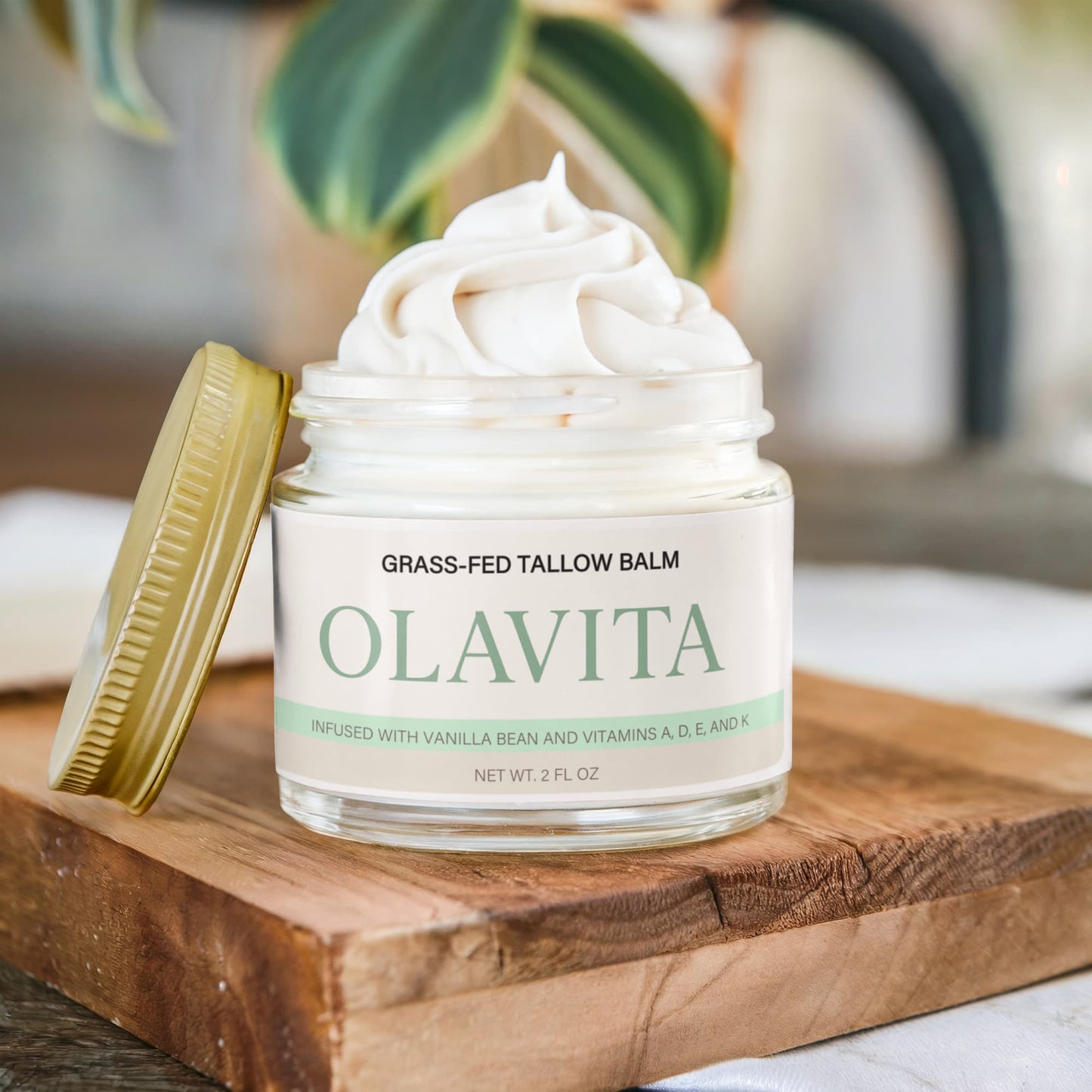 Grass-Fed Tallow Balm with Vanilla Bean