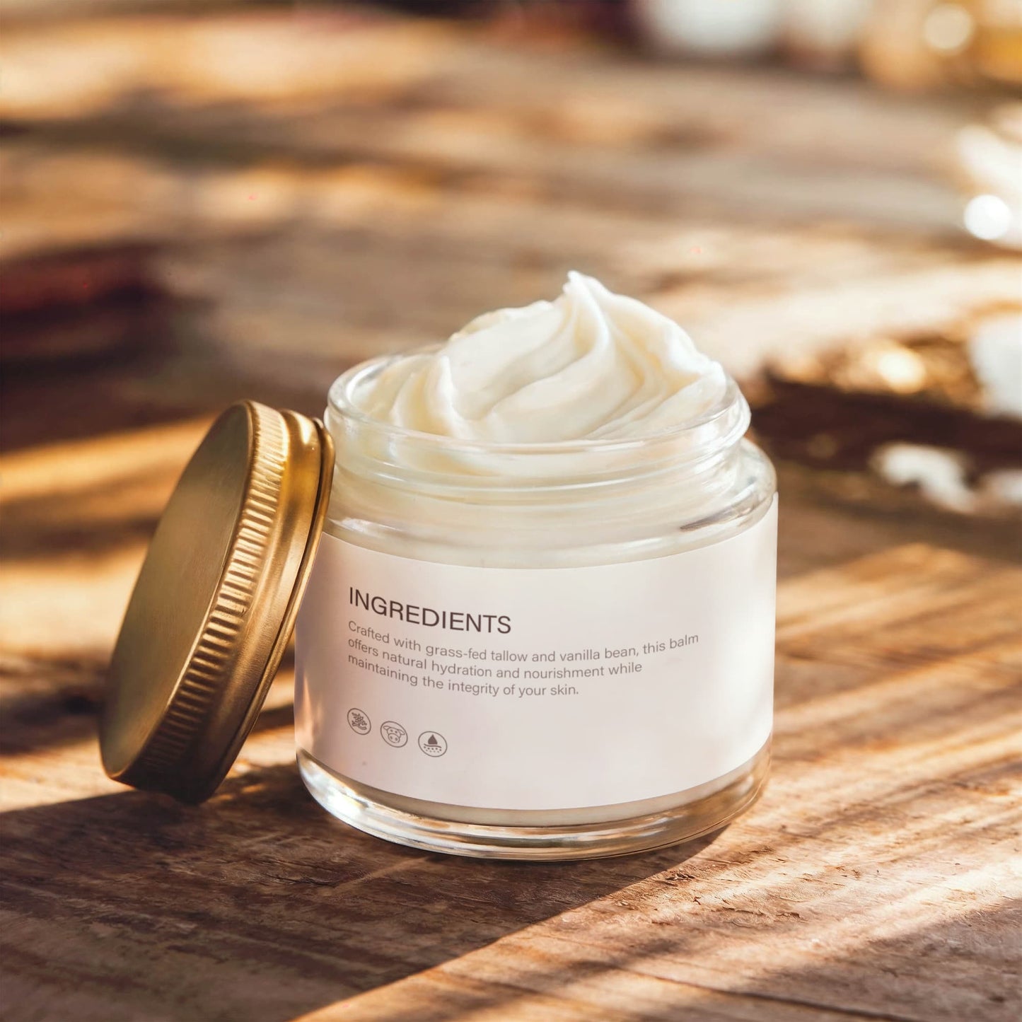Grass-Fed Tallow Balm with Vanilla Bean