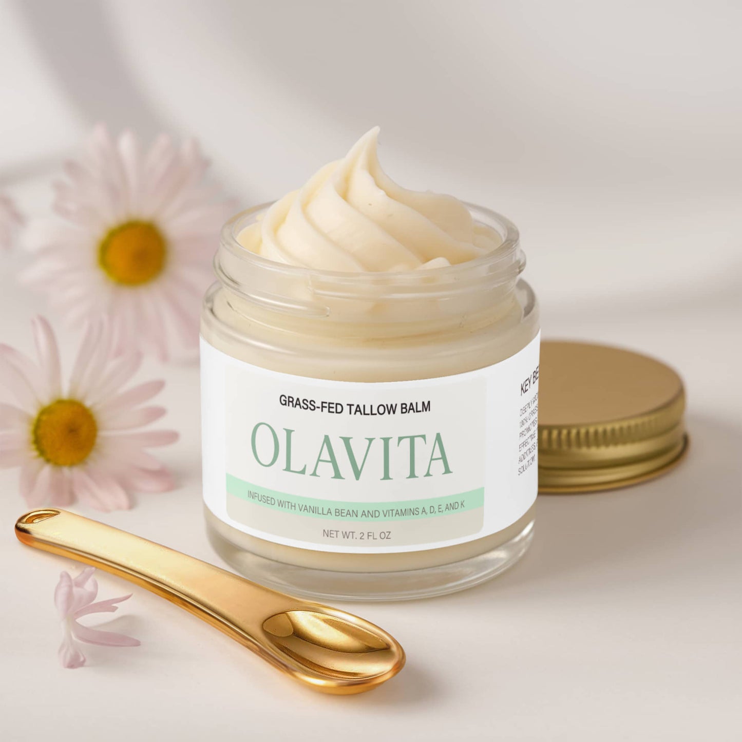 Grass-Fed Tallow Balm with Vanilla Bean